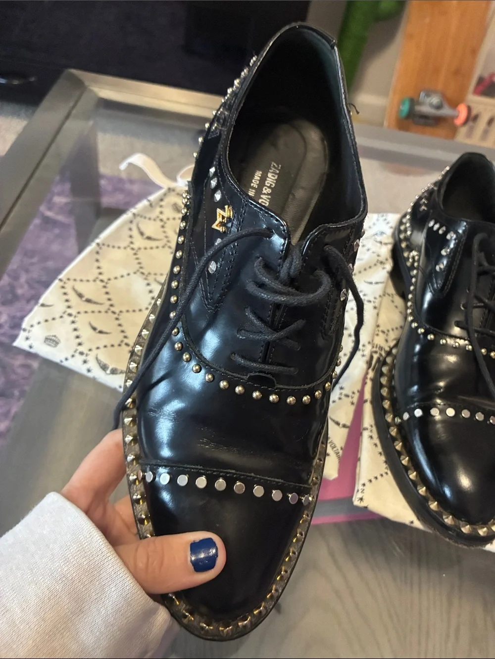 Zadig & Voltaire polished black